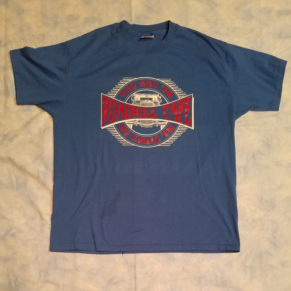 VTG Roadkill Cafe T Shirt Graphic and Funny!!!